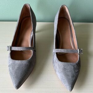 Vionic Kitten Heel Minnie Mary Jane 7.5 Gray